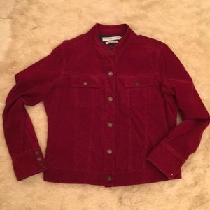 Red Corduroy Tommy Hilfiger XL women’s jacket